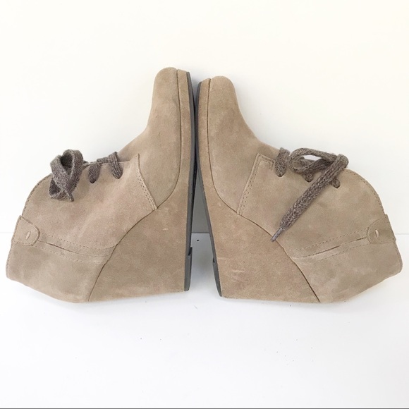 Dolce Vita Gael Lace-up Wedge Bootie Tan Size 8.5 - Picture 4 of 8